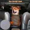 Dog Car Seat Cover Waterproof Scratchproof Pet Car Rear Protector Mat Pet Back Seat Hammock with 2 Door Slide Straps for Car Truck SUV