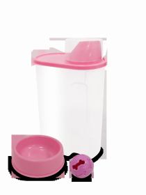 Pet Essentials Kit (4 Pieces) (Color: Pink)