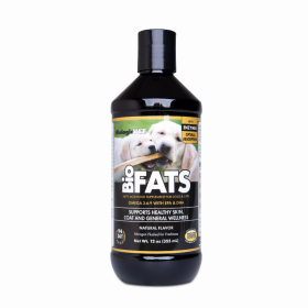 BioFATS Omega 3-6-9 Fatty Acid (ACTIVE INGREDIENTS PER ? TEASPOON (1.25 mL): Fish oil (body oil from sardine, herring, mackerel, anchovy)  639 mg, EPA (eicosapentaenoic acid) 115 mg, DHA (docosahexaenoic acid) 76 mg, Linum usitatissimum (flaxseed, oil, organic) 353 mg, Olea europ?a (olive oil, fruit, virgin oil) 56 mg, Pancrelipas, size: 12oz)