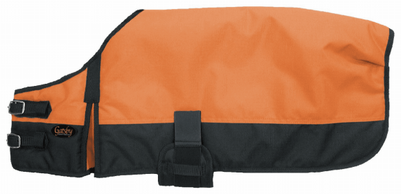 Gatsby 600D Ripstop Waterproof Dog Blanket (Color: Bright Orange / Black, size: small)