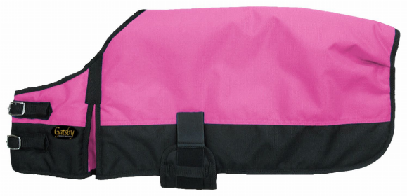 Gatsby 600D Ripstop Waterproof Dog Blanket (Color: Hot Pink / Black, size: large)