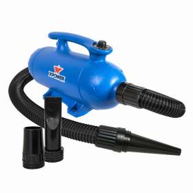 XPOWER B-27 Super Tub Pro Double Motor 6 HP Professional Pet Grooming Dog Force Hair Dryer (Color: Blue)