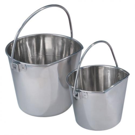 ProSelect Stainless Flat Sided Pail (Color: SS, size: 1qt)