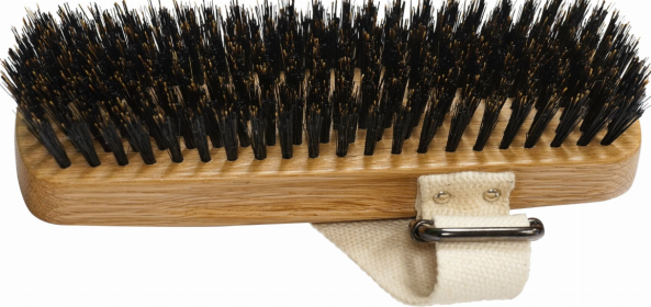 Bass Brushes- Shine & Condition Equine Brush Oval (Color: Dark Bamboo, size: medium)