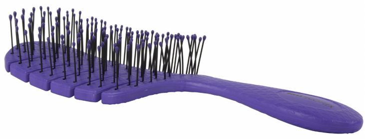 Bass Brushes- The BIO-FLEX  Detangling Hair Brush Leaf Shape (Color: Lavender)