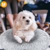 Pet Dog Bed Soft Warm Fleece Puppy Cat Bed Dog Cozy Nest Sofa Bed Cushion M Size